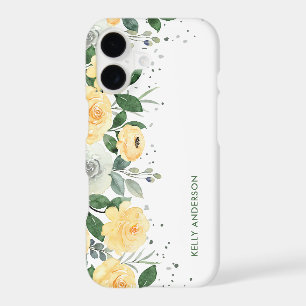 Aquarelle botanique monogrammée tendance