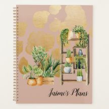 Aquarelle botanique Plantes Nom de script Blush