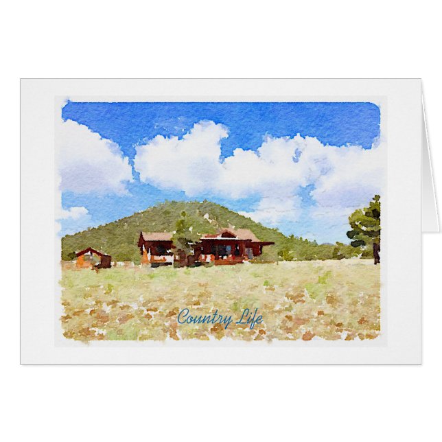 Aquarelle Cabine Country Life (Devant horizontal)