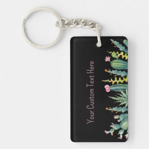 Aquarelle Cactus Succulent Texte personnalisé