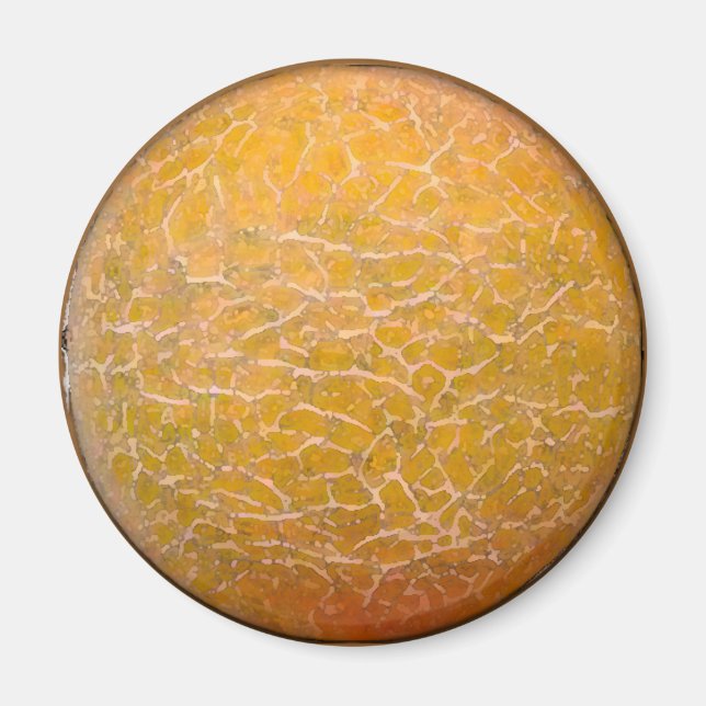Aquarelle Cantaloupe 2 - Aimant (Devant)
