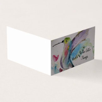 Aquarelle Carte de remerciements colibri