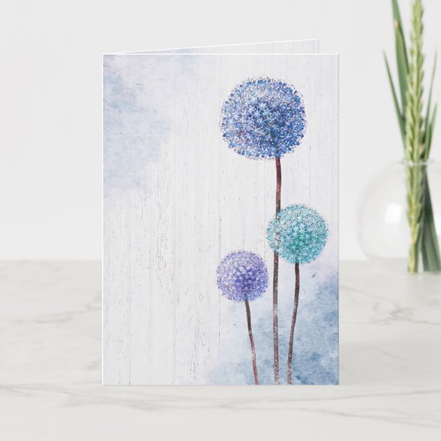 Aquarelle Carte de remerciements de pellicules ble (Devant)