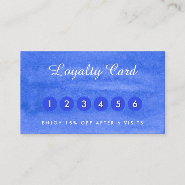 Aquarelle carte de visite (Devant)