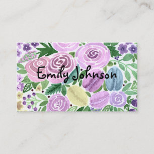 Aquarelle, carte personnelle