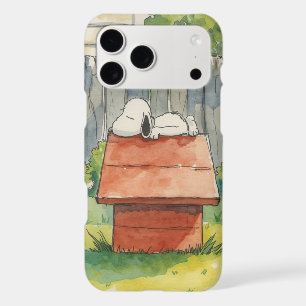 Aquarelle Chien Endormi sur une niche rouge Art