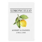 Aquarelle Citron Limoncello Mini Étiquettes boutei