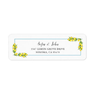 Aquarelle Citron Vintage