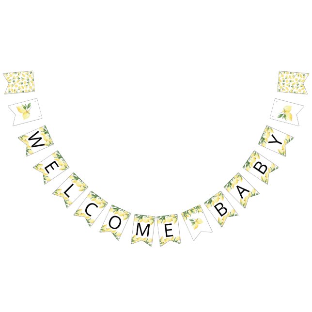 Aquarelle Citrus Baby shower de Citrus Drapeaux (Tout)