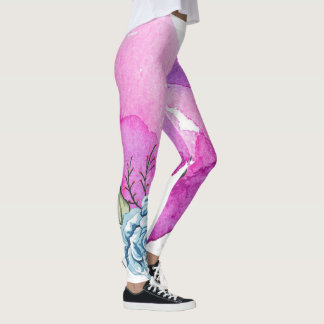 Aquarelle Coeurs Leggings