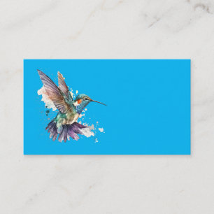 Aquarelle Colibri Cartes de visite