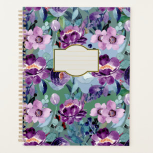 aquarelle coloré élégant planneur floral