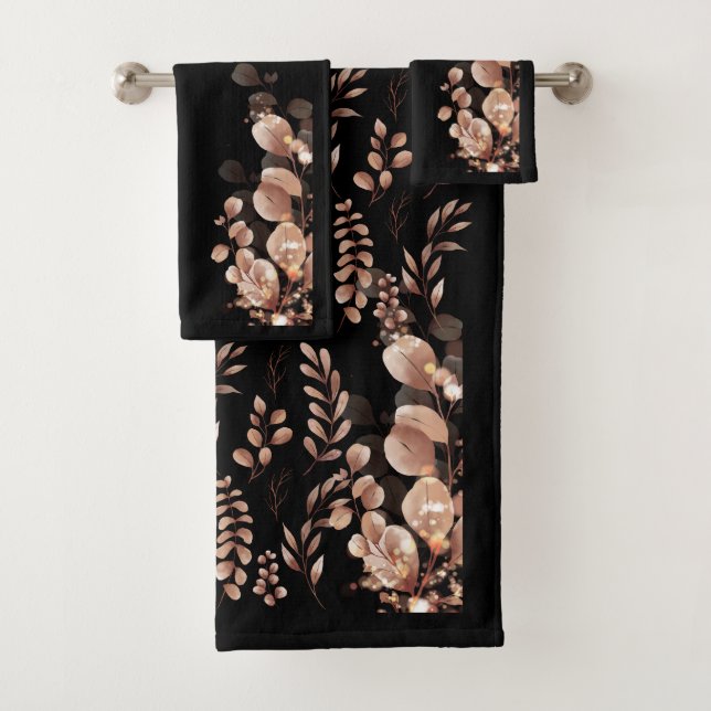 Aquarelle colorée Rustique Automne Eucalyptus Feui (En situation)