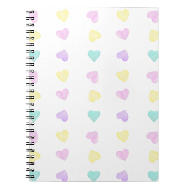 Aquarelle Convo Heartz Petit Carnet Motif (Devant)
