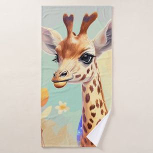 Aquarelle couleur mignonne Baby Giraffe