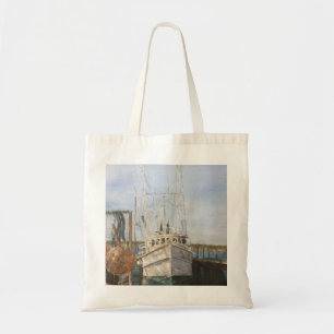 Aquarelle Crevette Bateau Sac fourre-tout de pêche