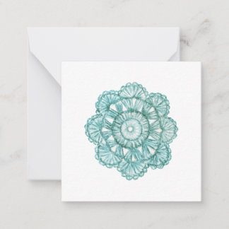 Aquarelle Crochet Doily Cartes pour notes
