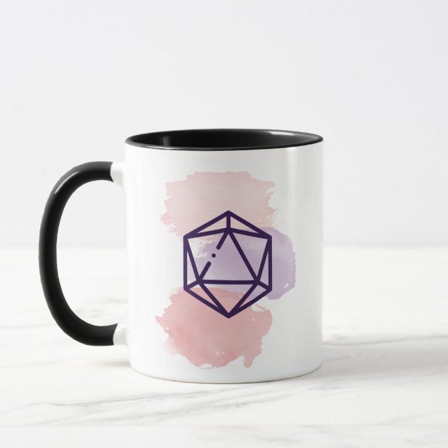 Aquarelle d20 Mug (Gauche)