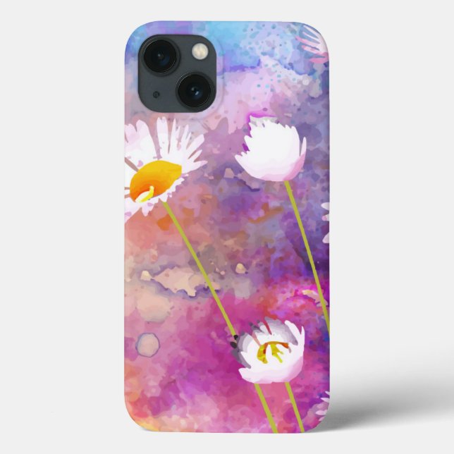 Aquarelle Daisies iPhone / coque ipad (Verso)