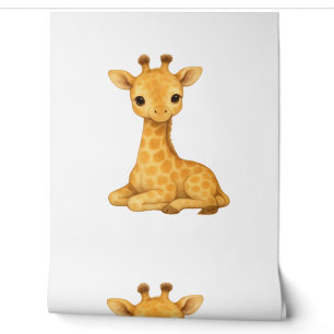 Aquarelle de bébé Giraffe Imprimer - Pépinière Mur