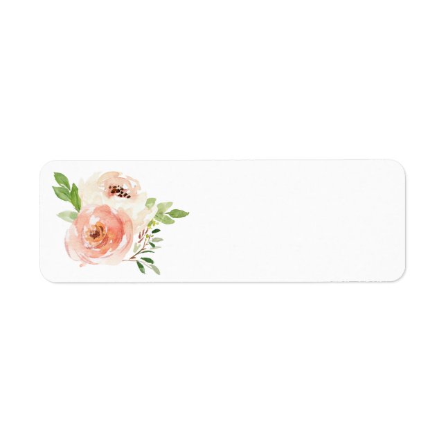 Aquarelle de corail Floral Printemps mariage (Devant)
