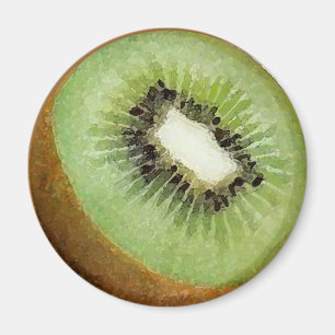 Aquarelle de fruits de Kiwi - Aimant