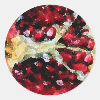 Aquarelle de grenade - autocollant