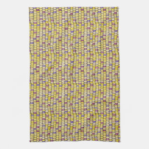 Aquarelle de maïs indien Motif serviette de cuisin