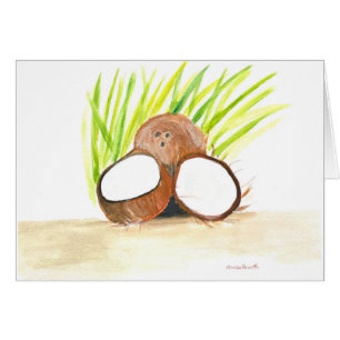 Aquarelle de noix de coco