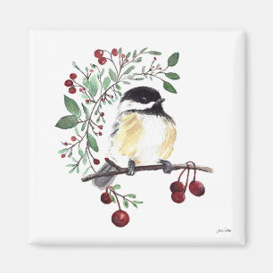 Aquarelle de poulet mignon Magnet d'art