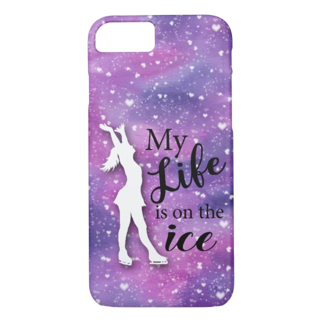Aquarelle de rose de coque iphone de patineur (Dos)