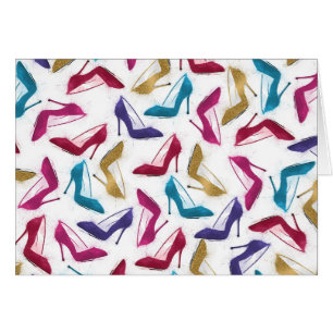 Aquarelle de talons haute or moderne