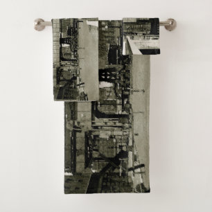 AQUARELLE DE TRAIN DE CHARIOT À MARCHÉ DE