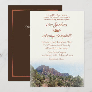 Aquarelle Destination : Invitation romantique du d