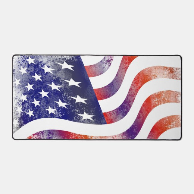 Aquarelle drapeau américain (Recto)