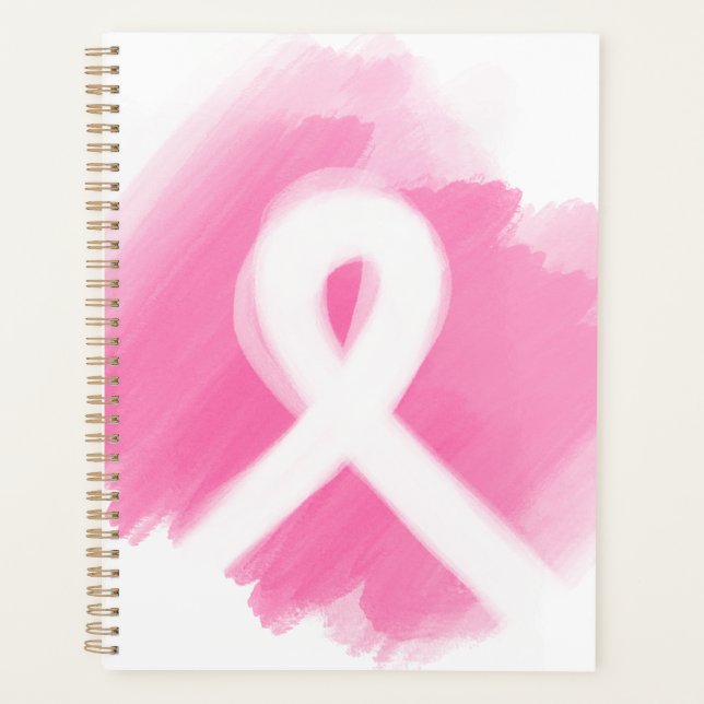 Aquarelle du ruban de sensibilisation au cancer du (Devant)