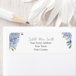 Aquarelle Dusty Blue Hydrangea Fleurs Mariage