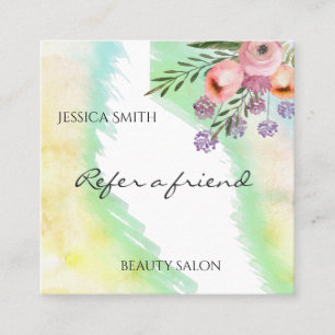 Aquarelle élégante boho référence florale