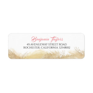 Aquarelle en laiton Pampas Exotique