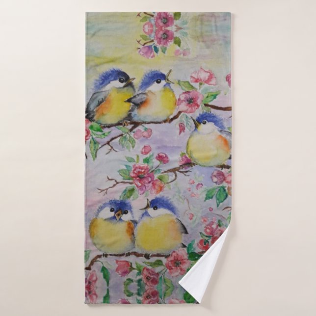 Aquarelle - Éperons mous (Serviette de bain)