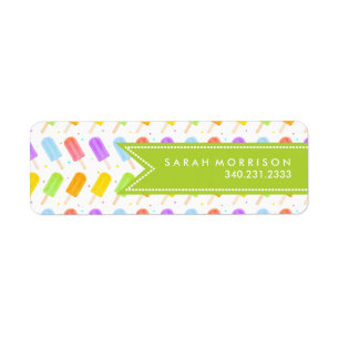 Aquarelle estivale savoureuse Popsicle Motif