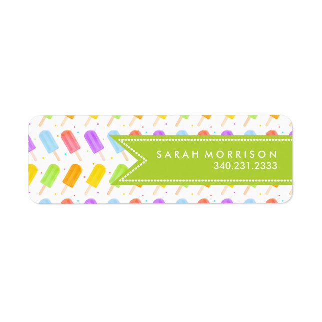 Aquarelle estivale savoureuse Popsicle Motif (Devant)