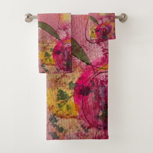 Aquarelle Et Encre Belle Peinture Abstraite (En situation)