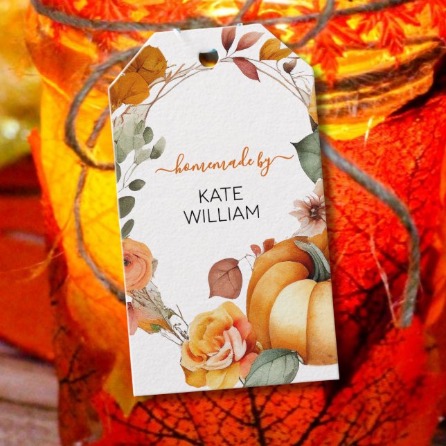 Aquarelle étiquette de thème Automne pour les arti (Créateur téléchargé)