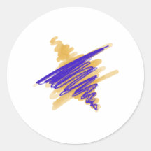 Aquarelle étoile de David Stickers