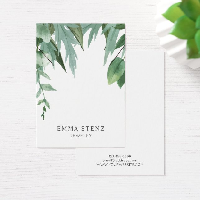 Aquarelle Eucalyptus Feuilles ・ Écran de collier (Bureau)