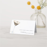 Aquarelle expresso martini - Cartes mariages