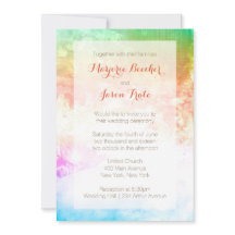 Aquarelle Faire-part de mariage Sunrise Multi