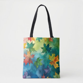 Aquarelle Feuilles d'automne Sac fourre-tout