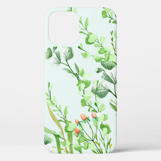 Aquarelle Feuilles et baies iPhone / coque ipad